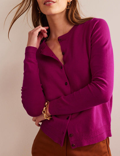 Catriona Cotton Cardigan-Festival Fuchsia-2
