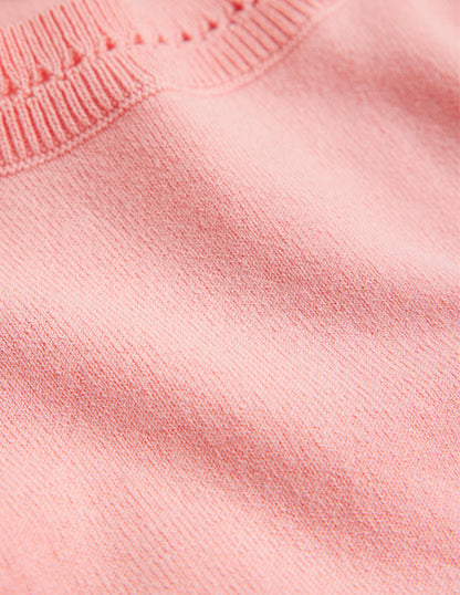 Catriona Cotton Crew Jumper-Peachskin-7