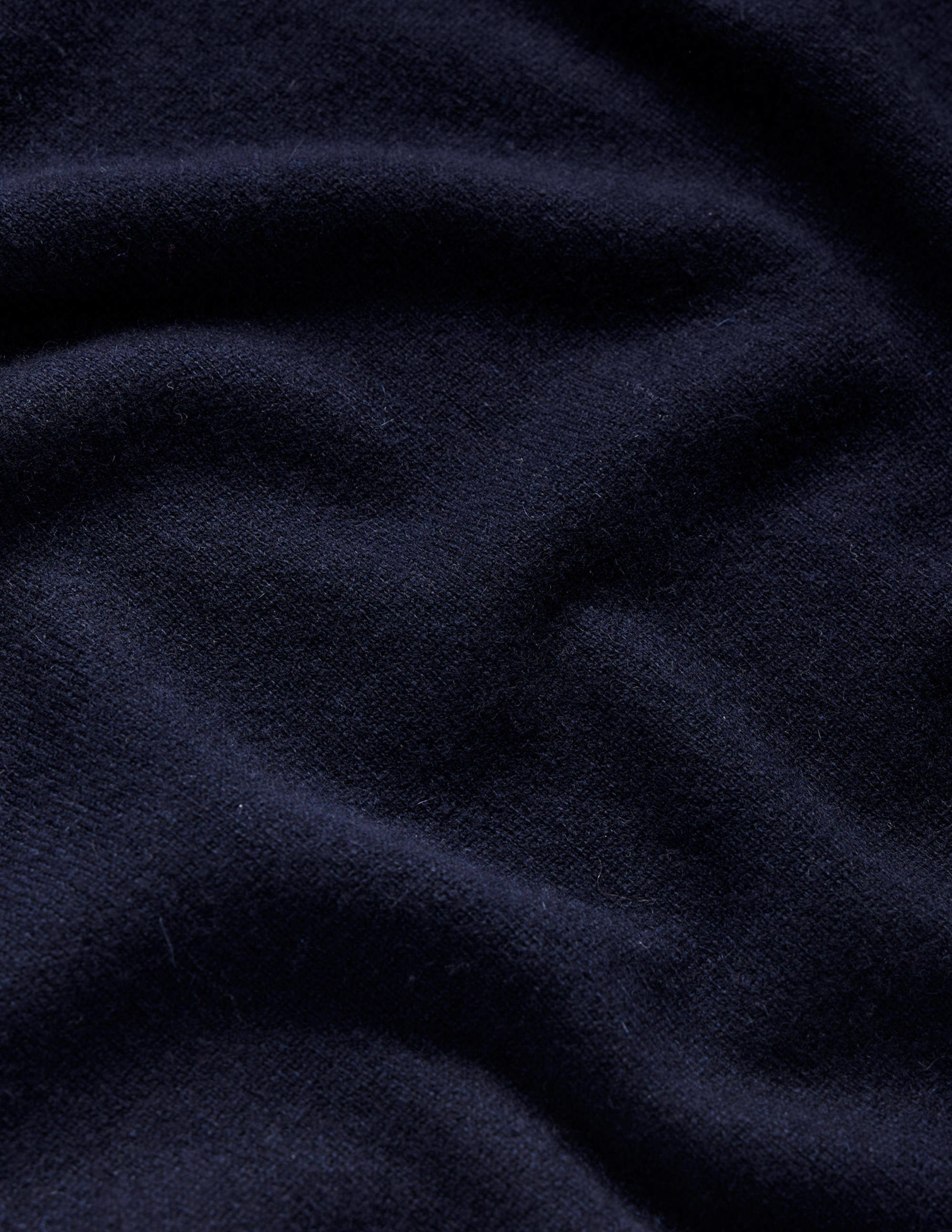 Eva Cashmere Crew Neck Jumper-Navy - Image 6