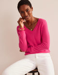 Eva Cashmere V-neck Jumper-Jazzy