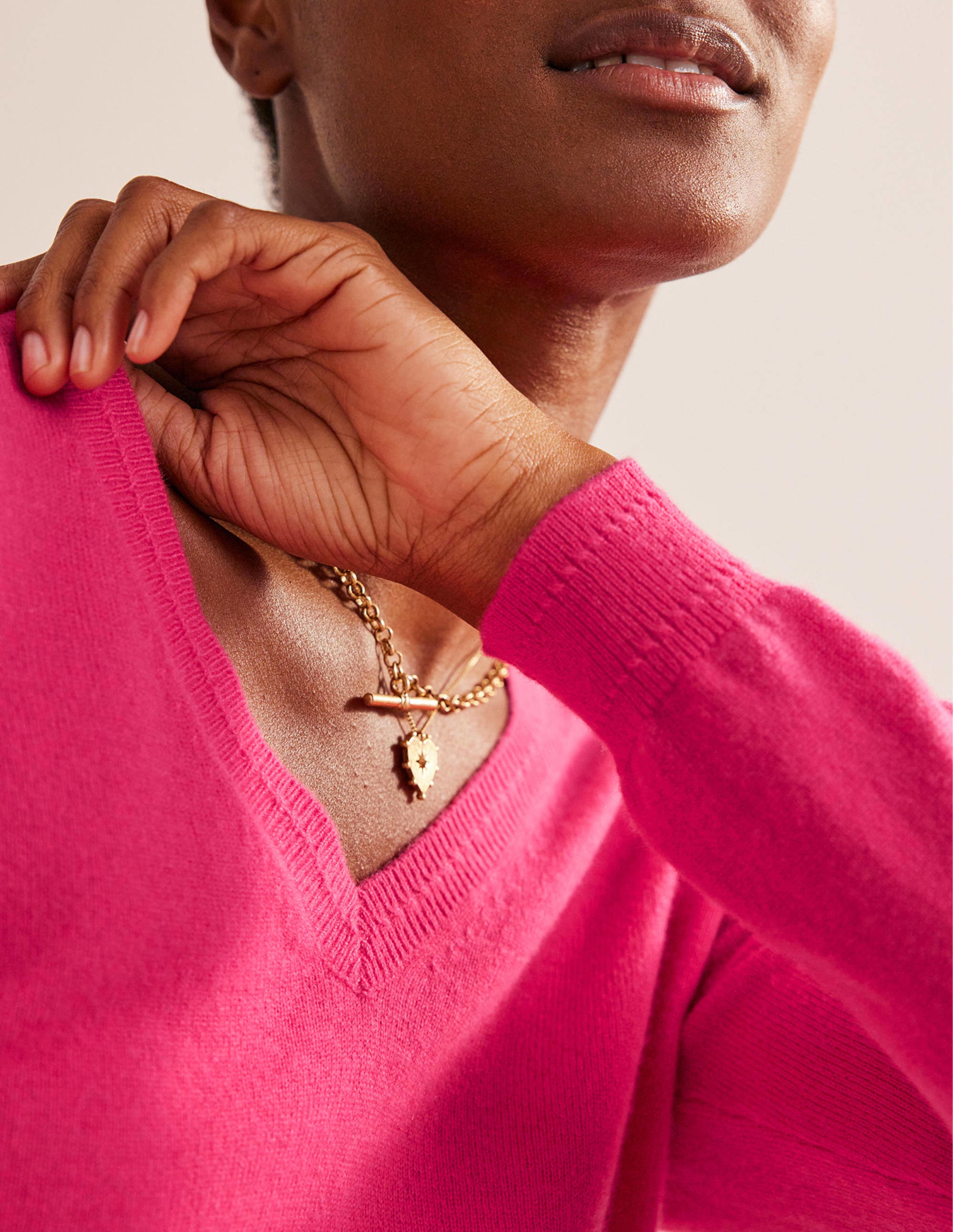 Eva Cashmere V-neck Jumper-Jazzy - Image 2