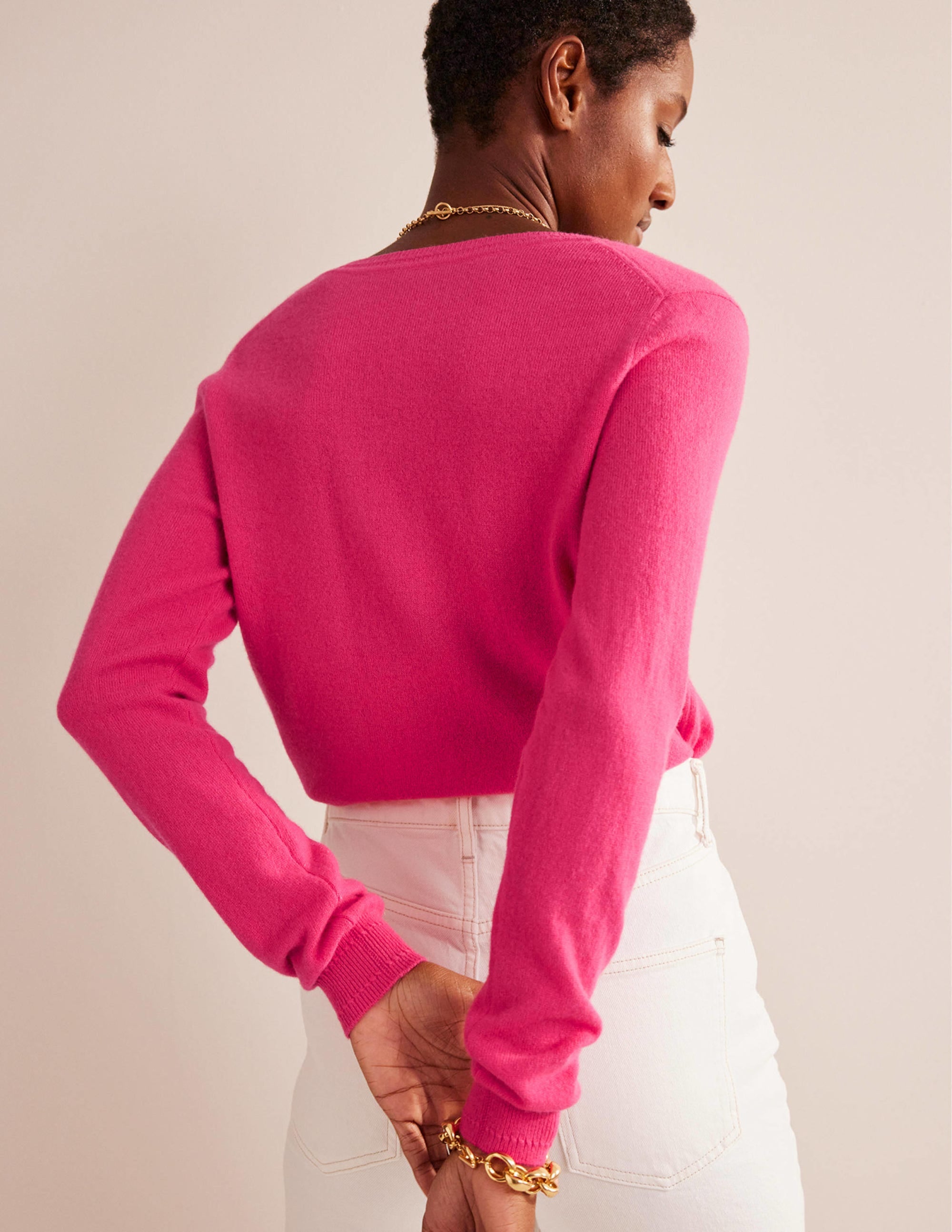Eva Cashmere V-neck Jumper-Jazzy - Image 3