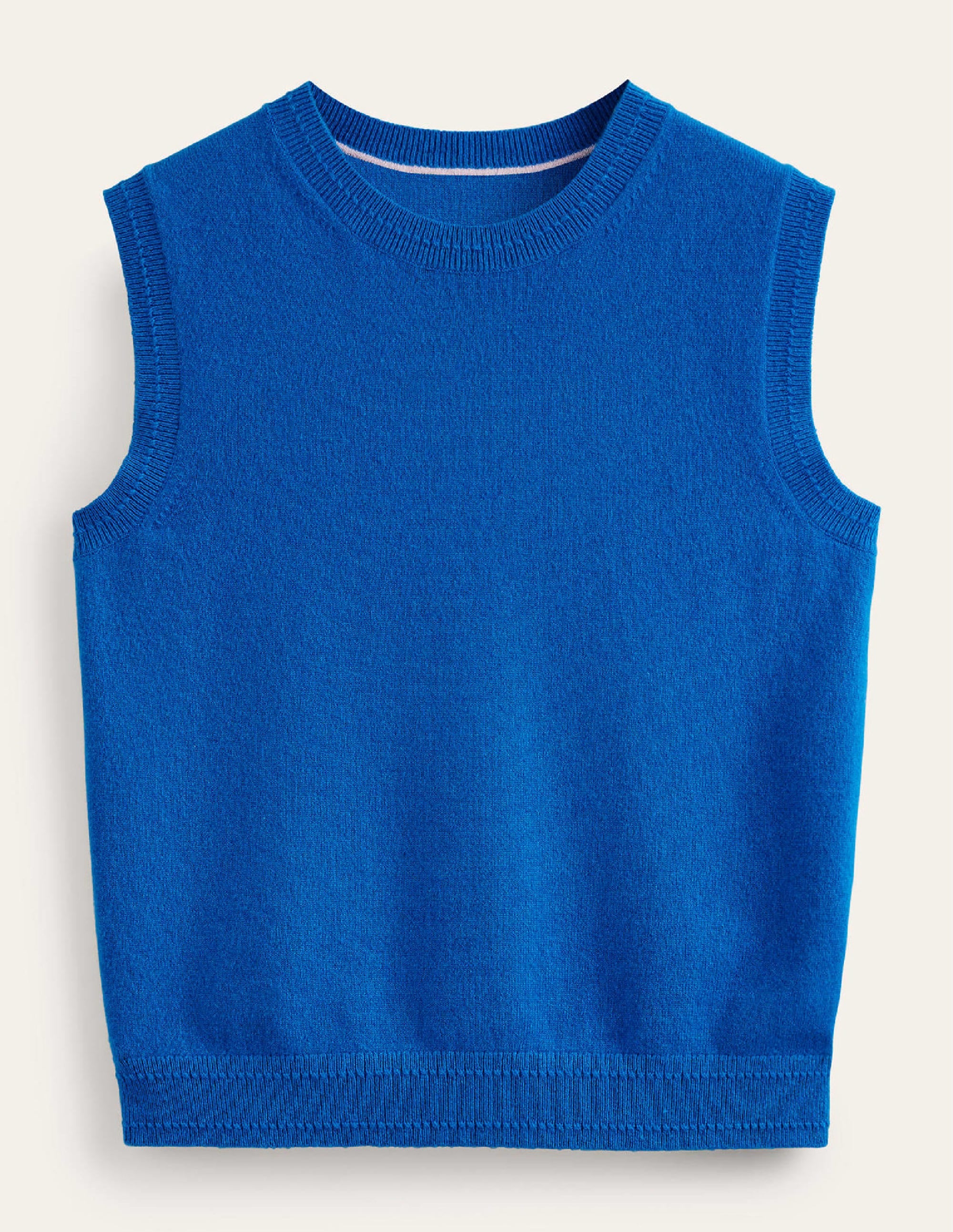 Eva Cashmere Tank-Cyan - Image 7