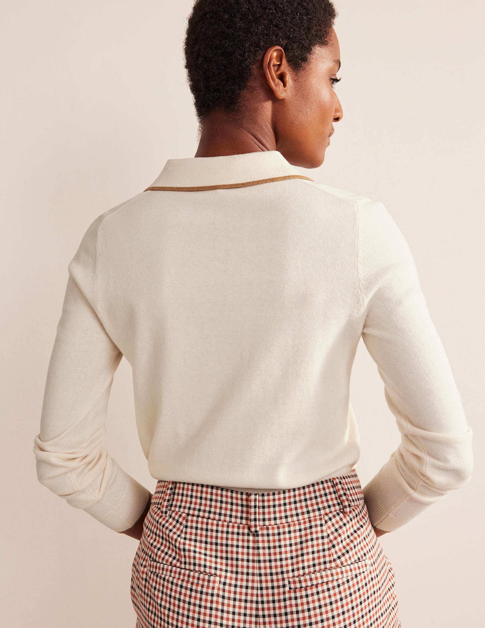 Estelle Henley Jumper-Warm Ivory-3