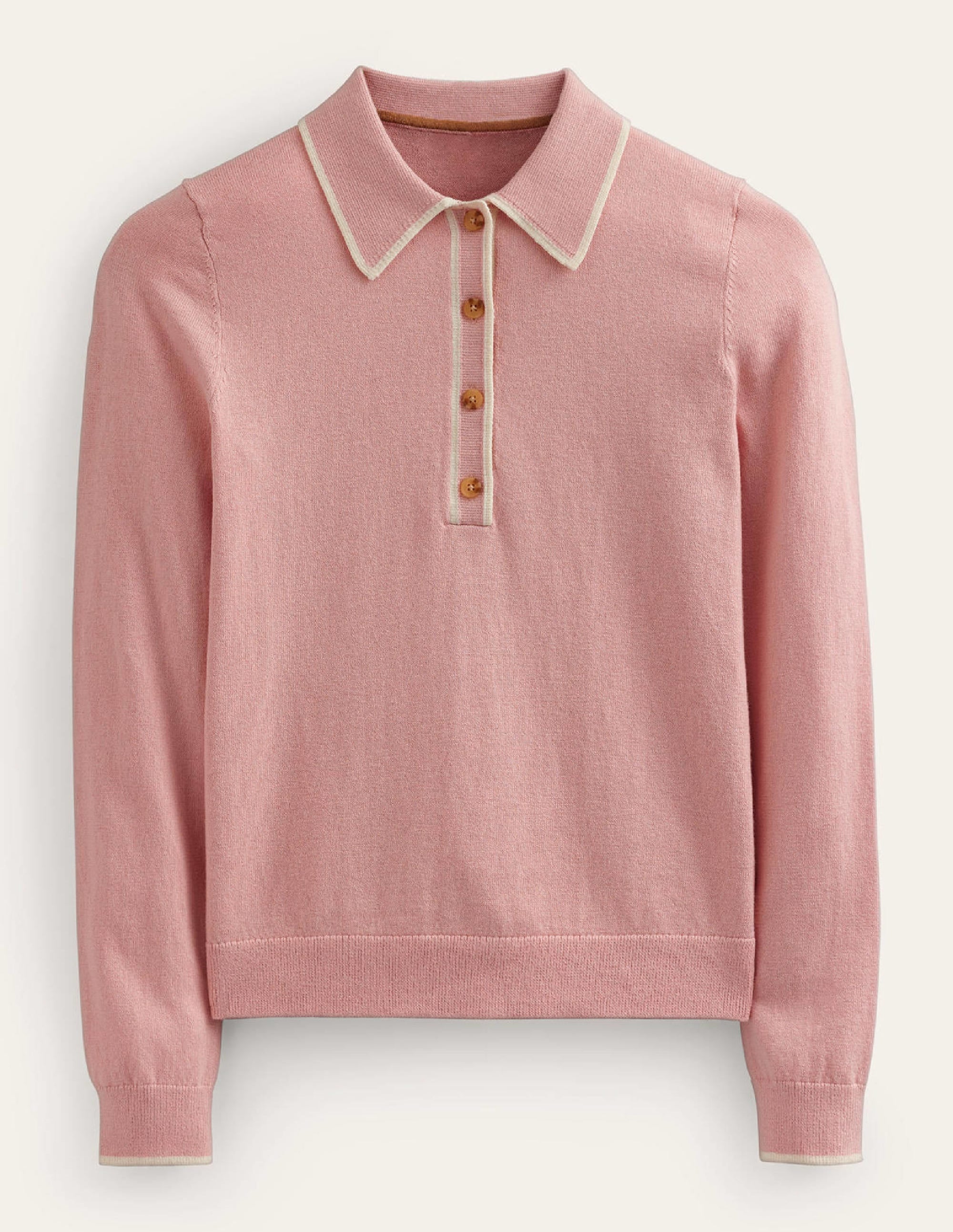 Estelle Henley Jumper-Peachskin - Image 6