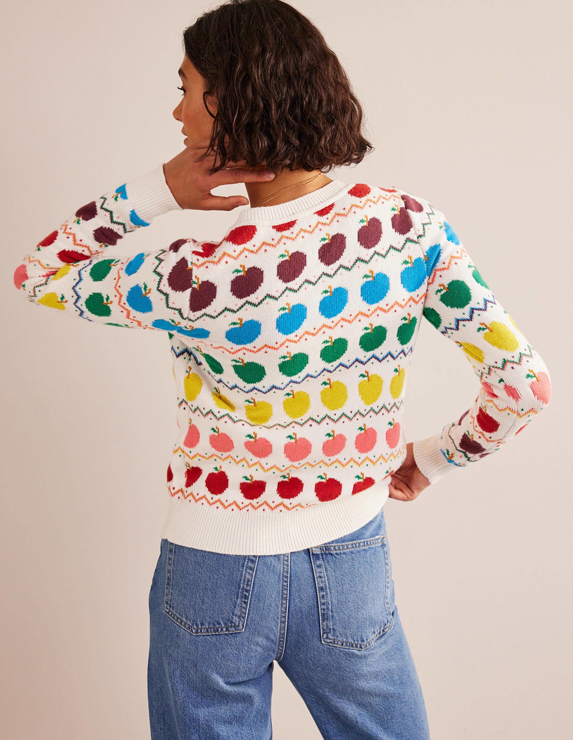 Edie Fair Isle Cardigan-Apple Fair Isle-3