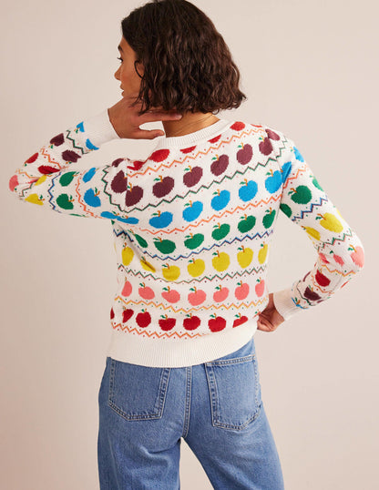 Edie Fair Isle Cardigan-Apple Fair Isle-3