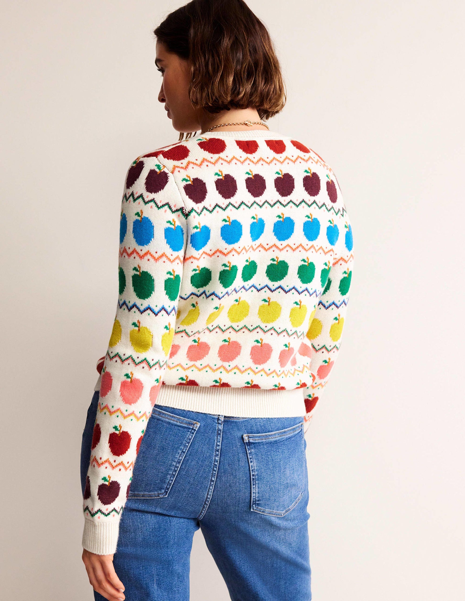 Edie Fair Isle Cardigan-Apple Fair Isle-6