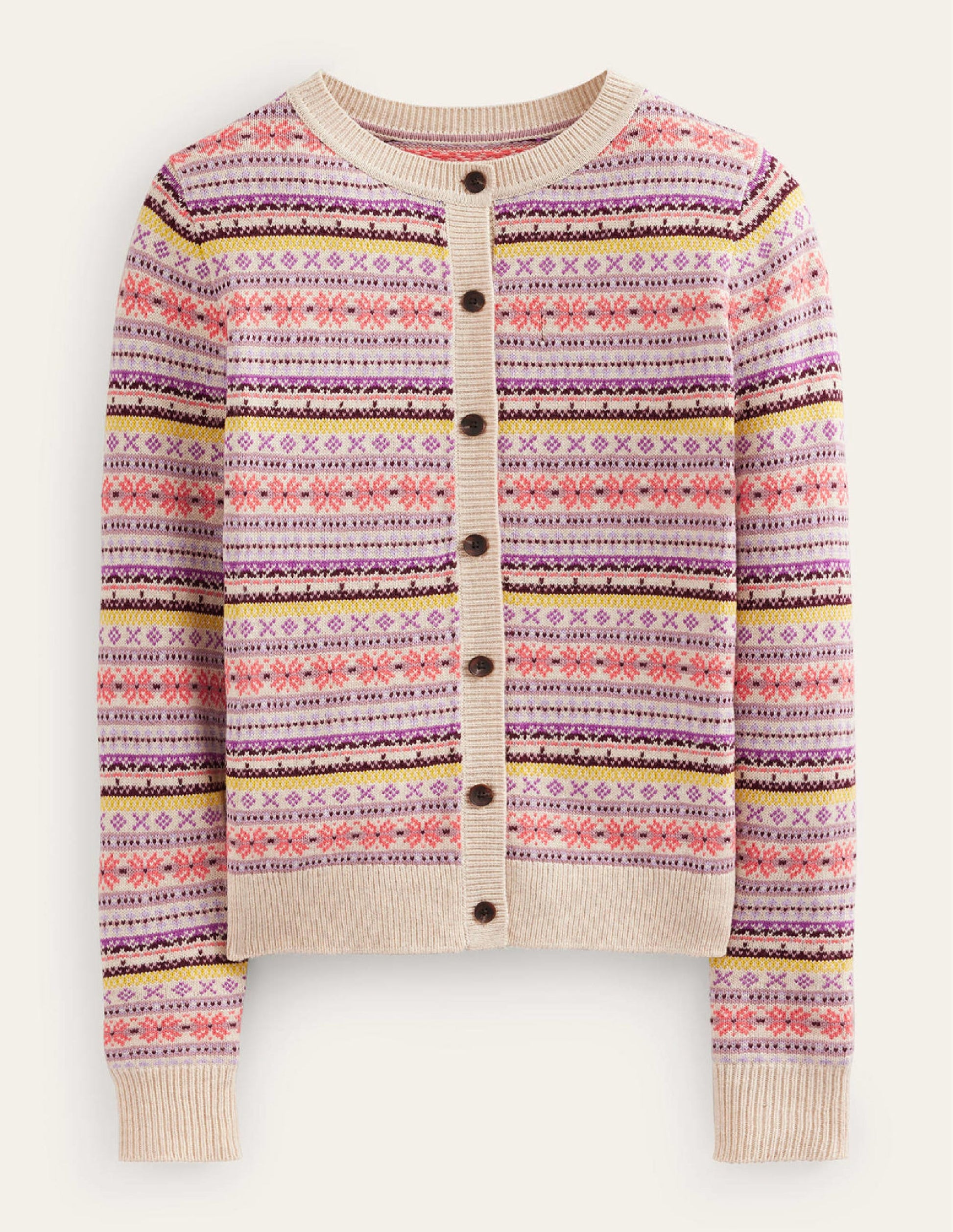 Edie Fair Isle Cardigan-Chalky Pink Fair Isle-7