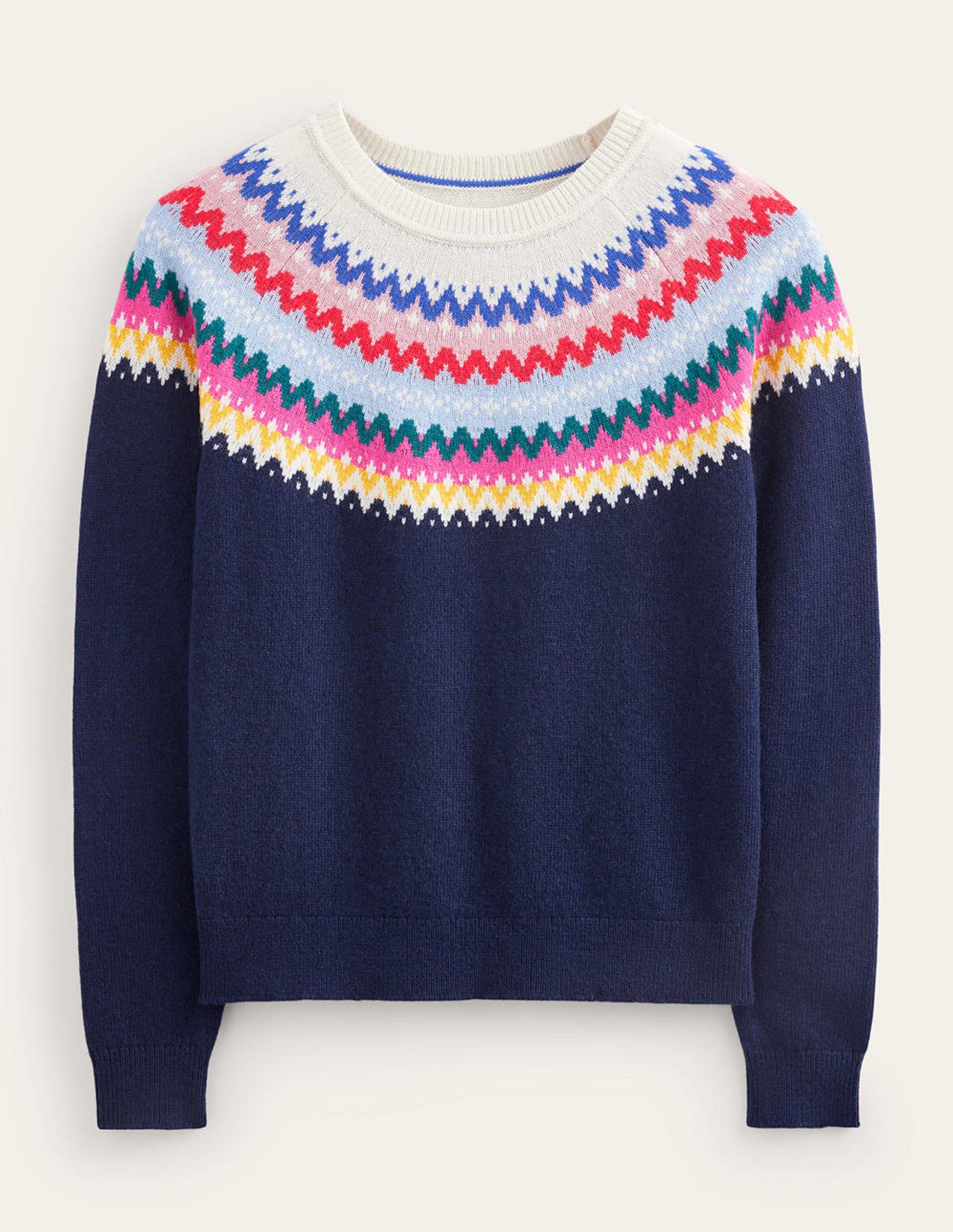 Edie Fair Isle Jumper-Navy Classic Fair Isle-11