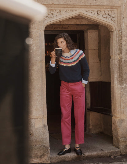 Edie Fair Isle Jumper-Navy Classic Fair Isle-9