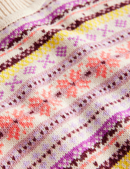 Edie Fair Isle Jumper-Chalky Pink Fair Isle-8