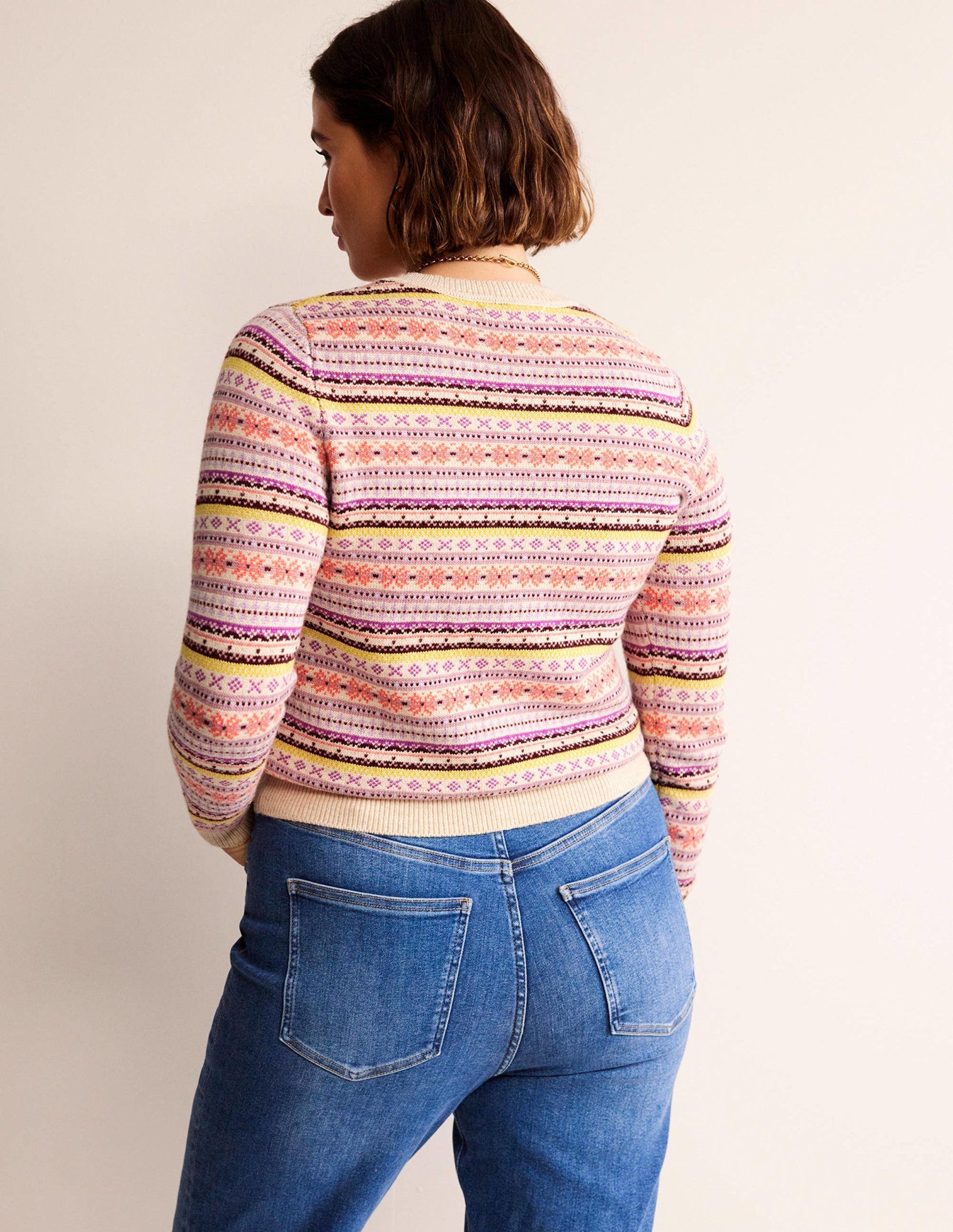 Edie Fair Isle Jumper-Chalky Pink Fair Isle-6