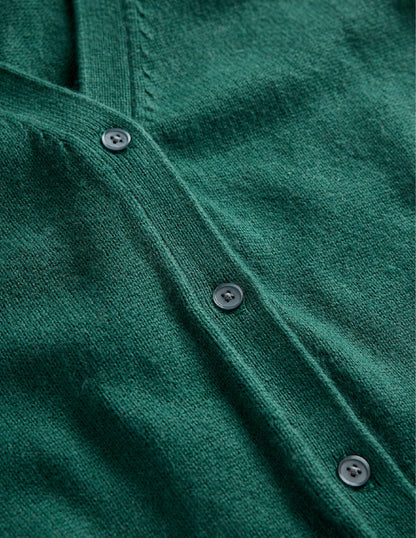 Pointelle Sleeve Cardigan-Emerald Night-6