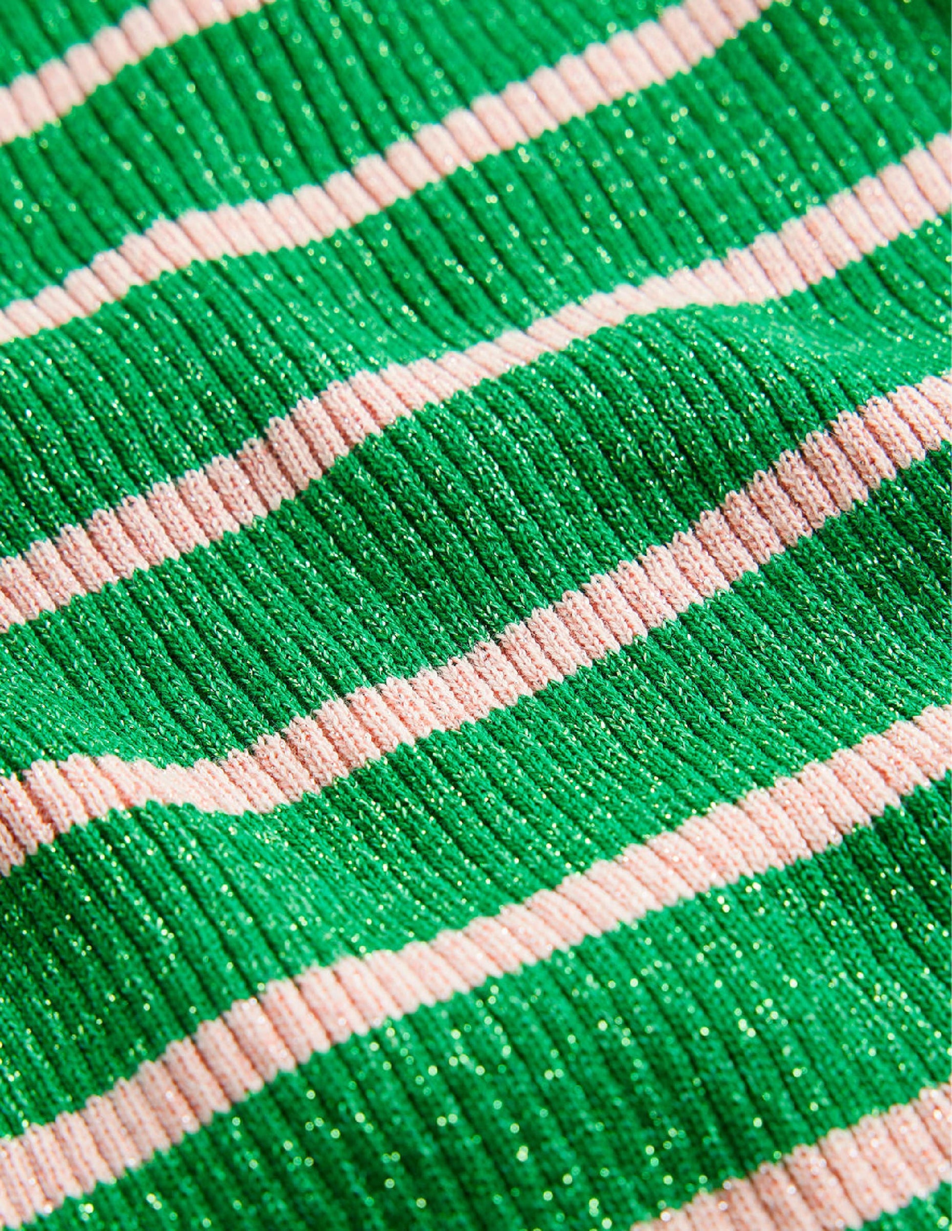 Effie Sparkle Stripe Jumper-Meadow Green, Chalky Pink-7