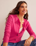 Eva Cashmere Crew Cardigan-Jazzy