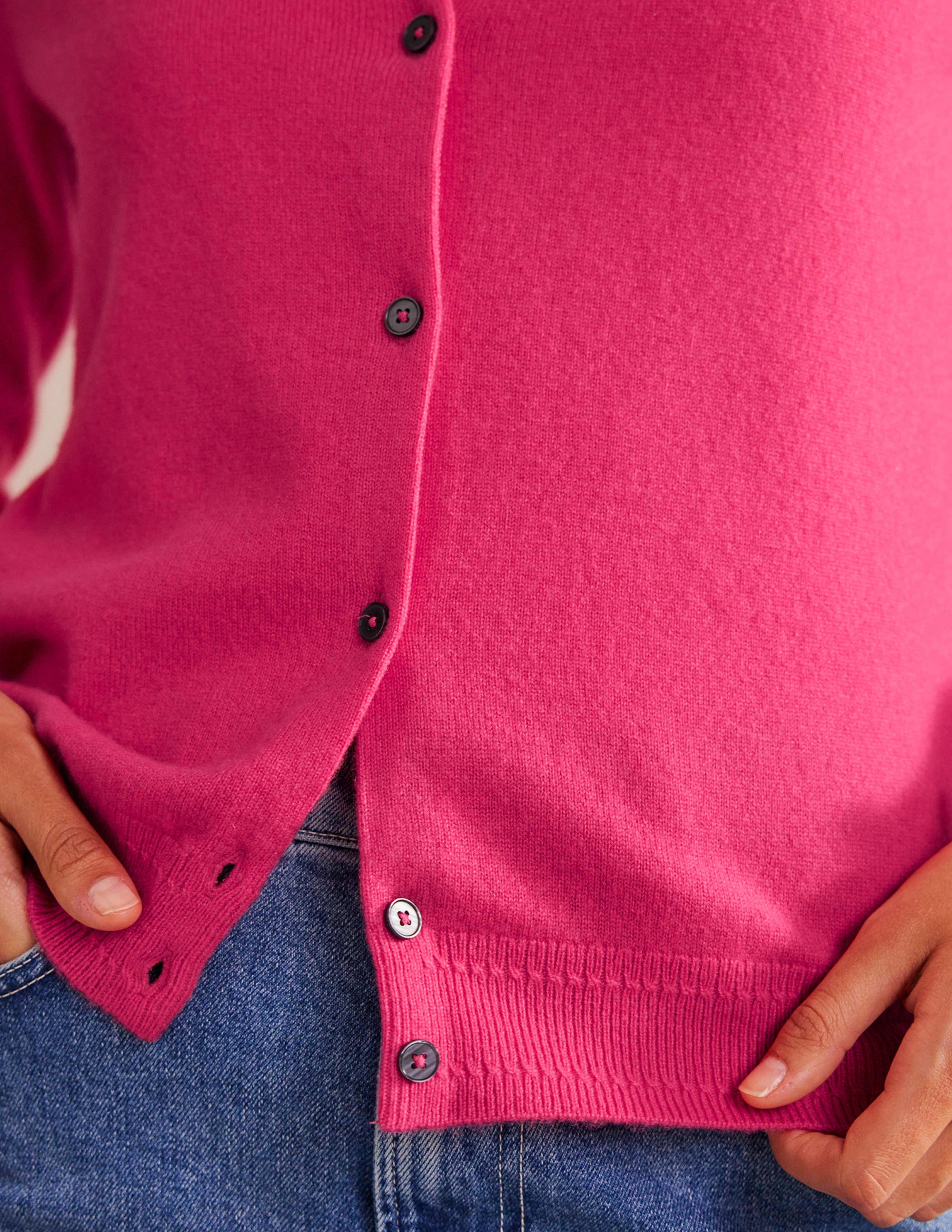 Eva Cashmere Crew Cardigan-Jazzy - Image 2