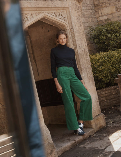 Catriona Roll Neck Jumper-Navy-5