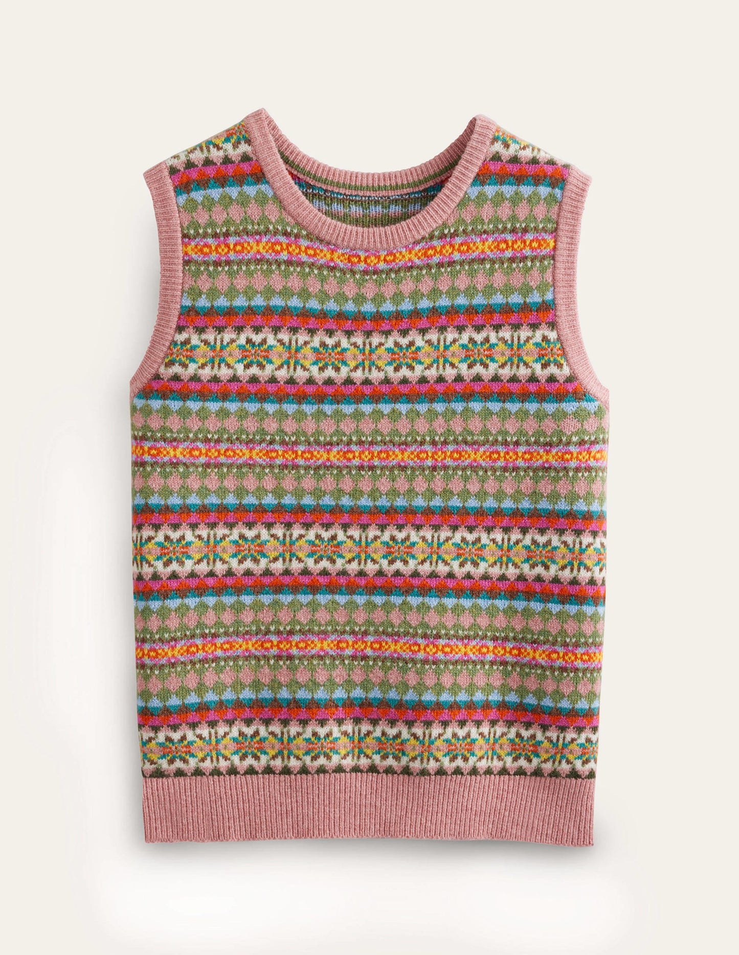 Edie Fair Isle Tank-Heritage