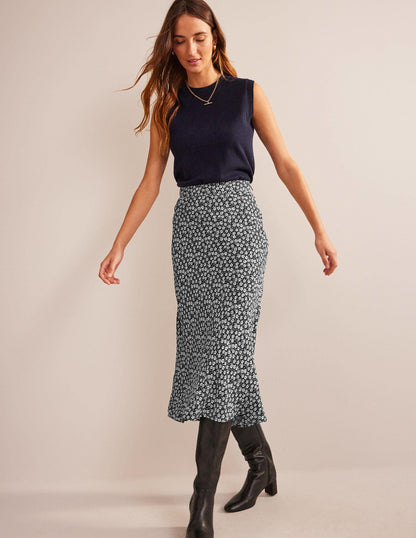 Cecelia Midi Skirt-Black, Petal Pop-1