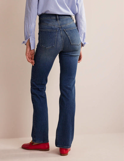 High Rise True Straight Jeans-Authentic Vintage