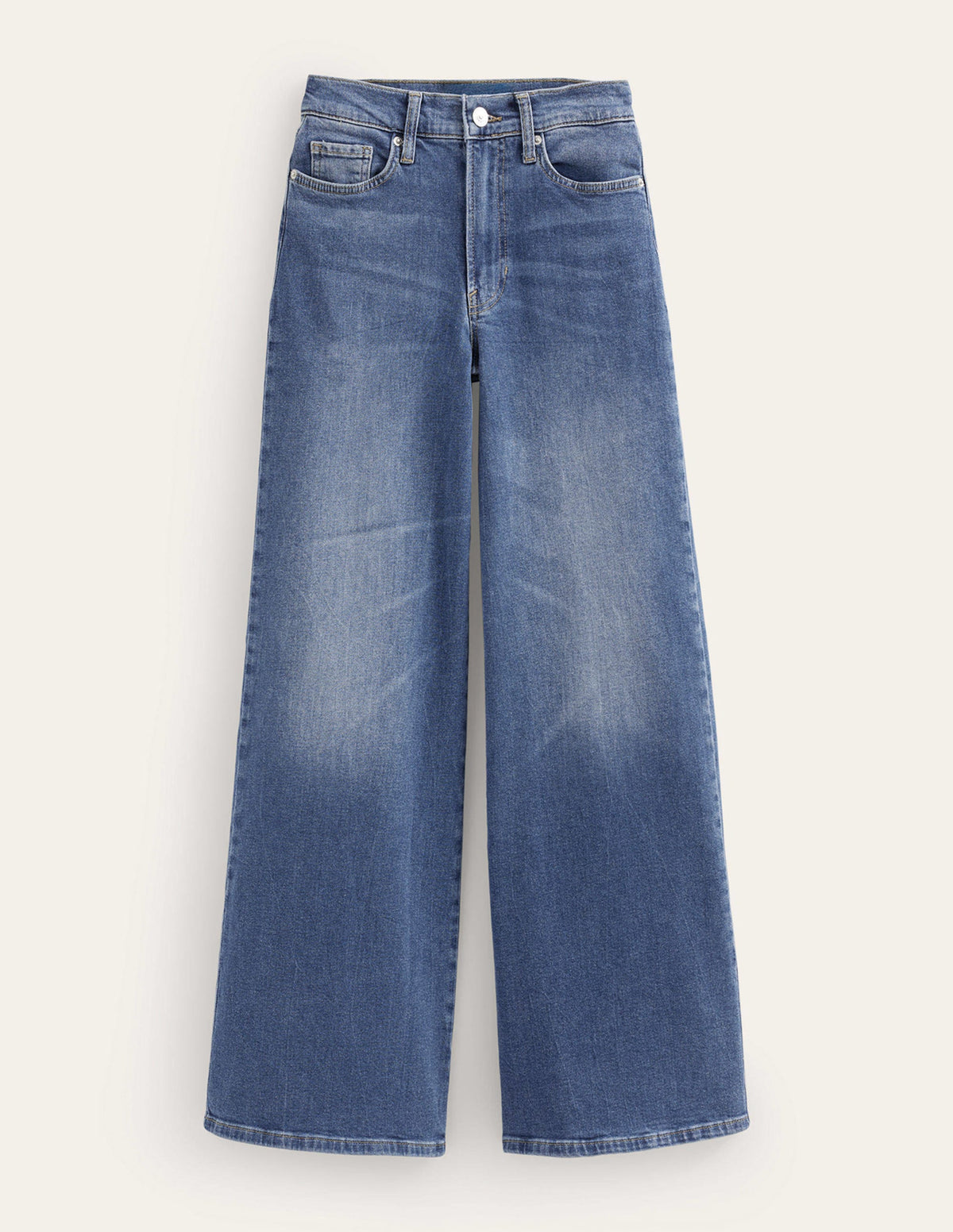 High Rise Wide Leg Jeans-Mid Vintage - Image 12