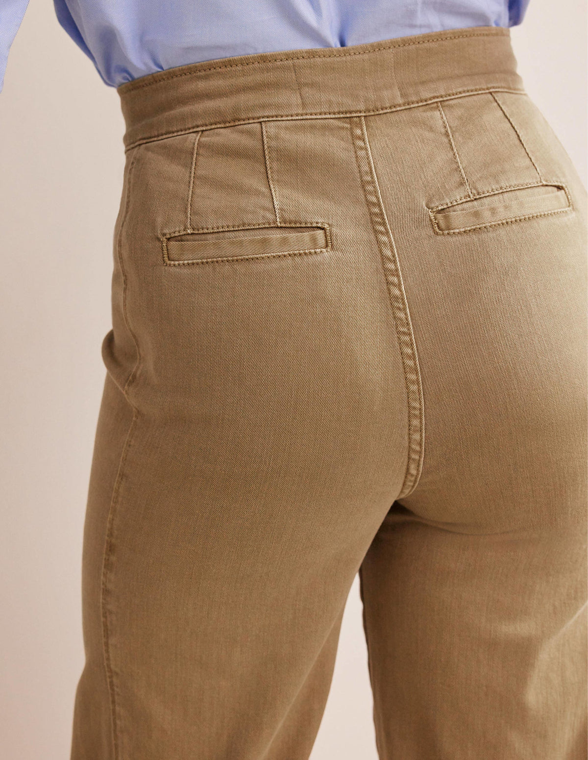 Sailor Wide Leg Trousers-Wheat-2