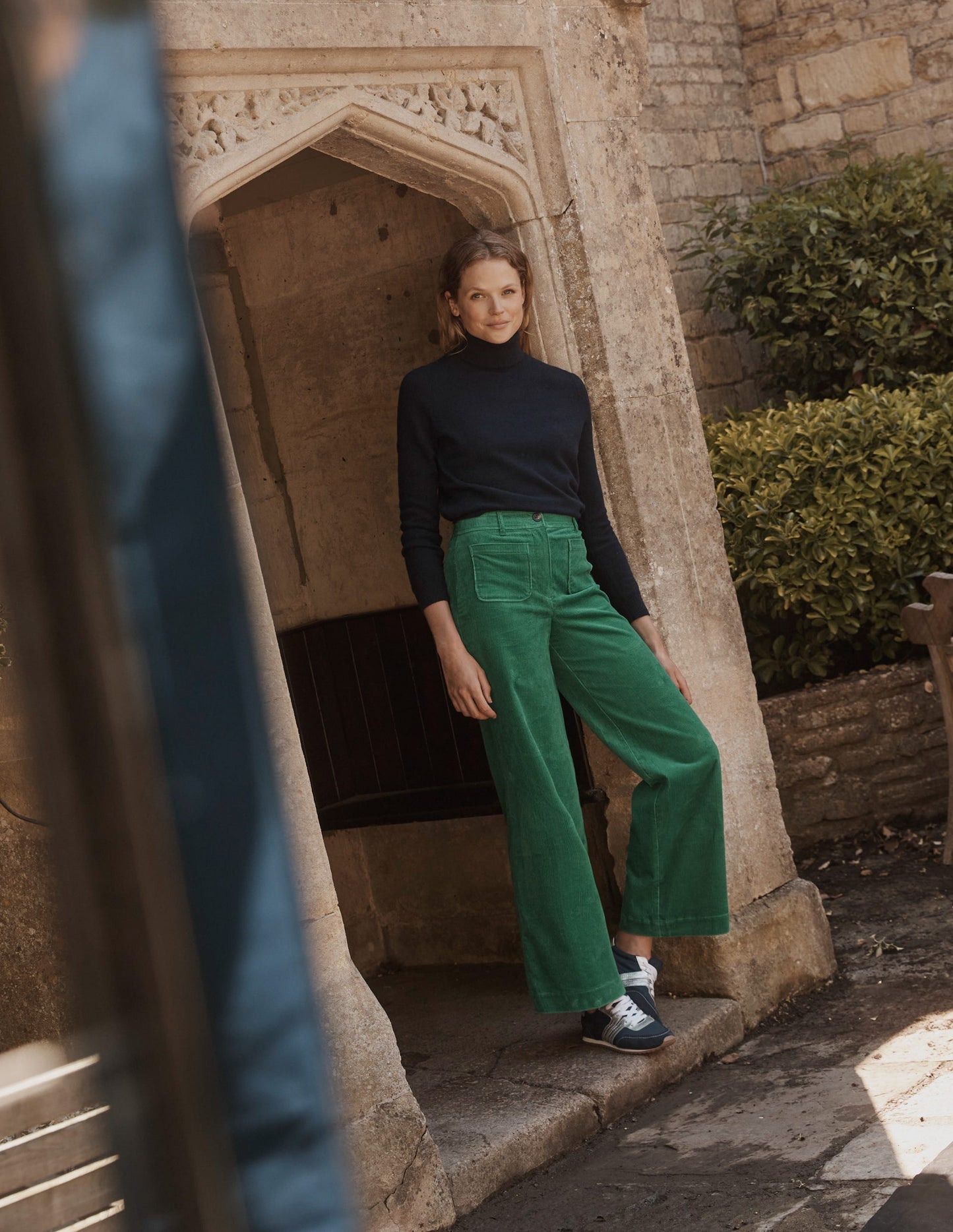 Westbourne Corduroy Trousers-Highland Green