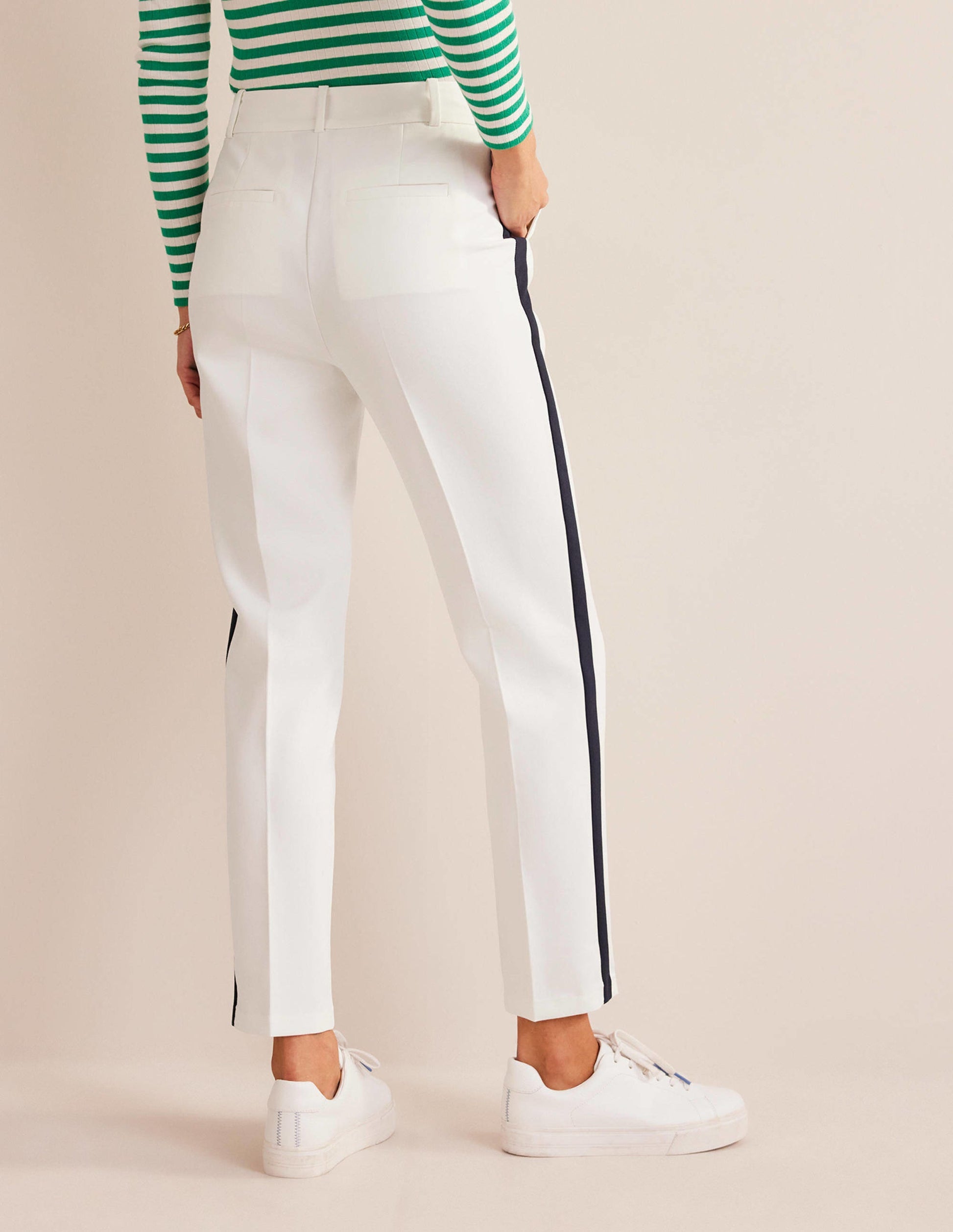 Kew Side Stripe Trousers-Ivory w/side stripe-3