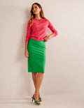 Hampshire Ponte Skirt-Green Bee