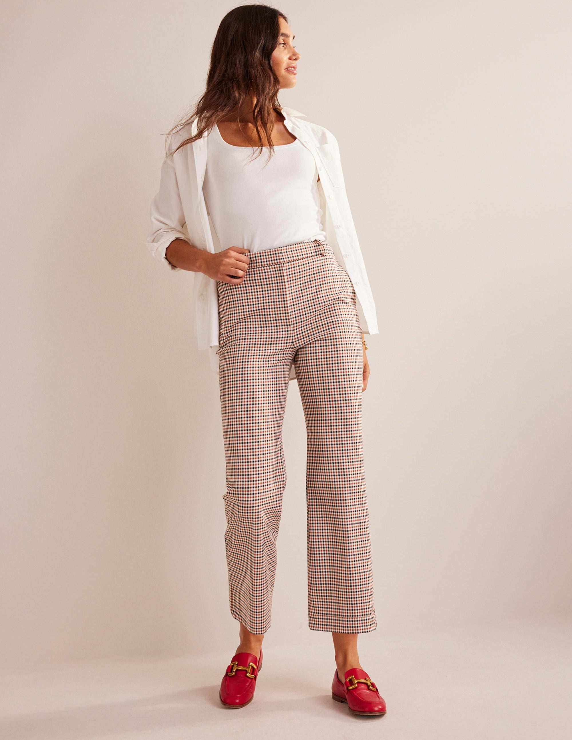 Chelsea Check Trousers-Check - Image 1