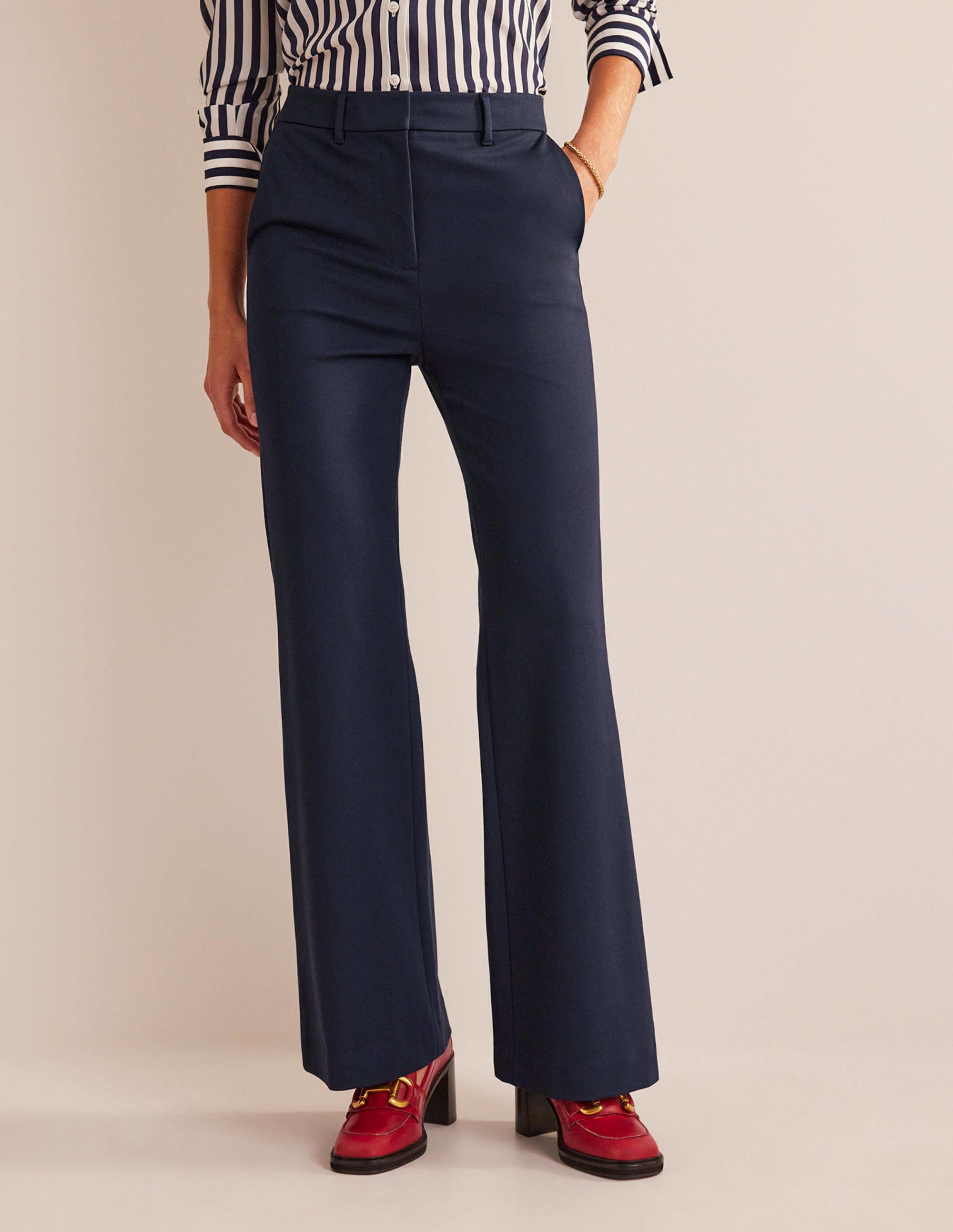 Brompton Ponte Trousers-Navy - Image 4