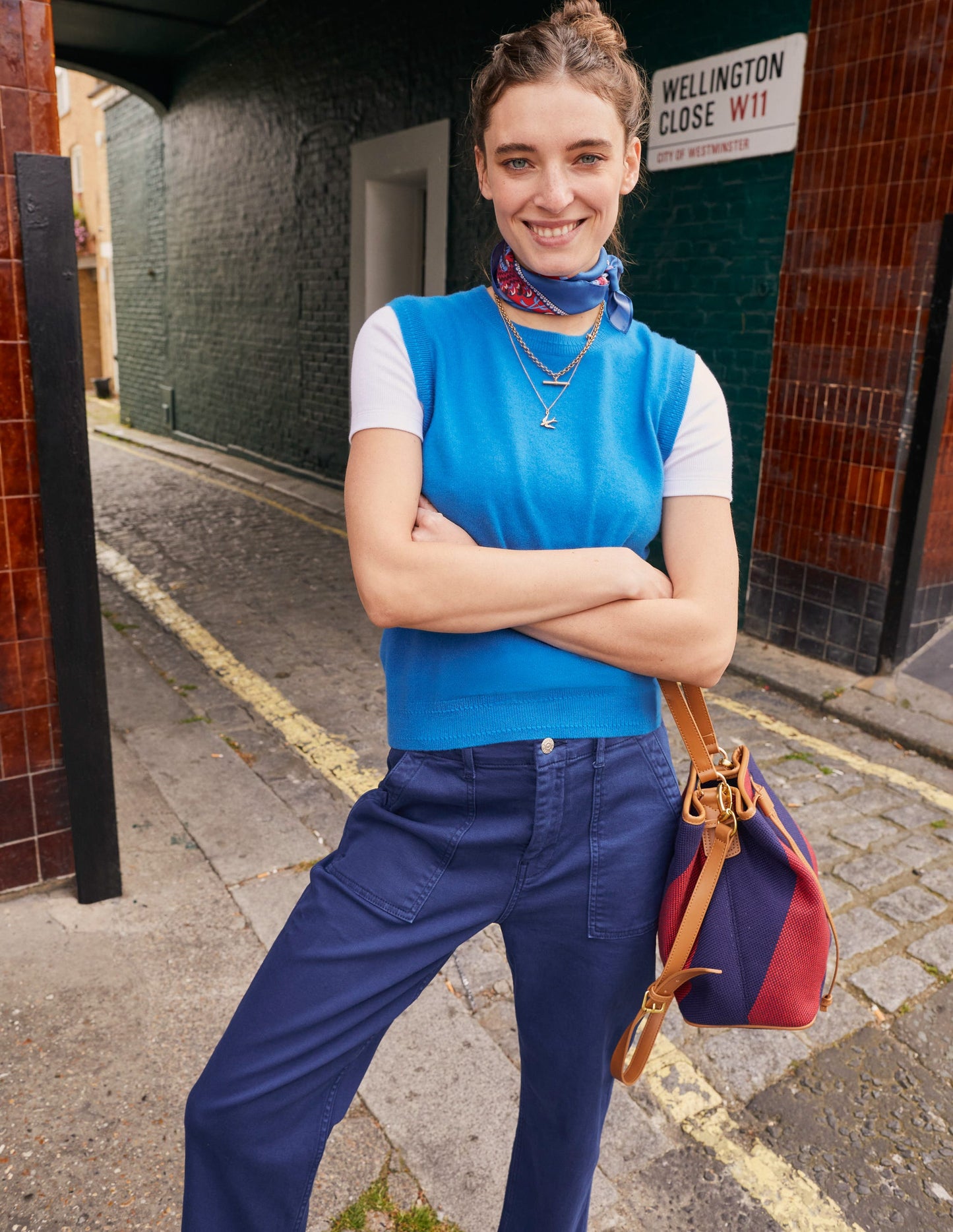 Kensington Casual Trousers-Navy