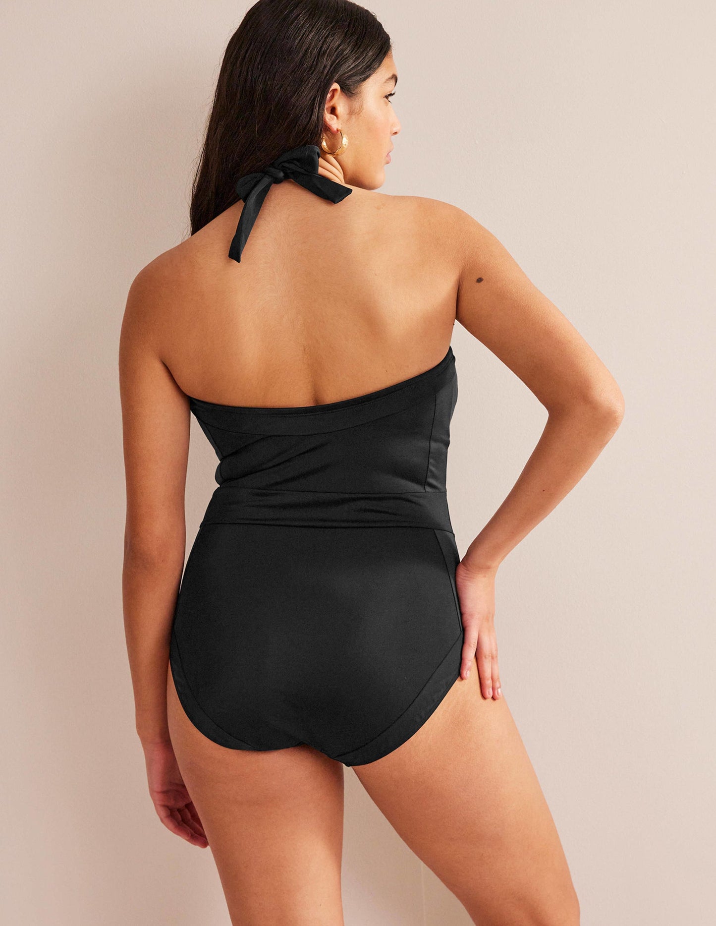 Santorini Halterneck Swimsuit -Black