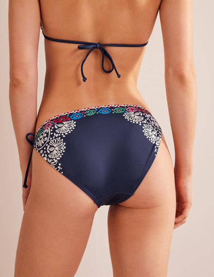 Symi String Bikini Bottoms-Midnight, Kurbits Floral