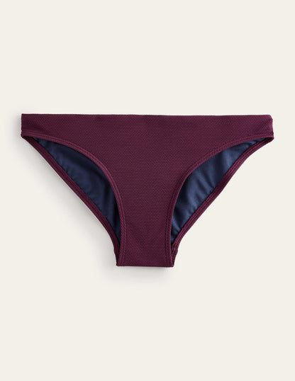 Arezzo Texture Bikini Bottoms-Chockeberry Honeycomb