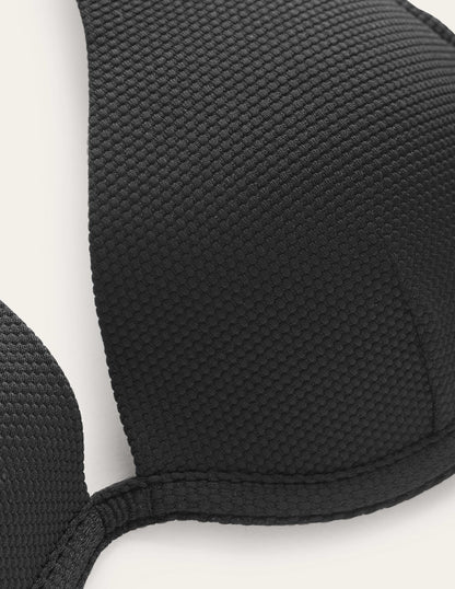 Enhancer Underwired Bikini Top-Black Honeycomb-6