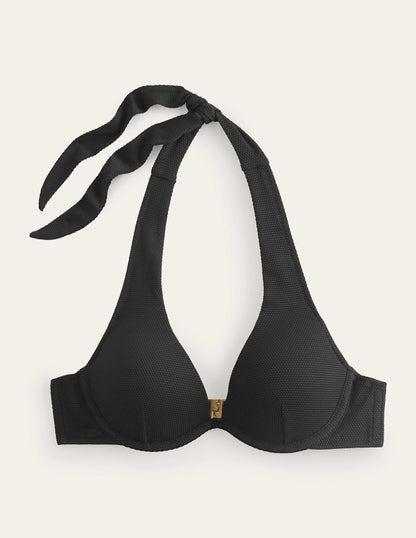 Enhancer Underwired Bikini Top-Black Honeycomb-5