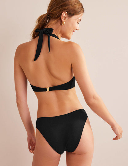 Enhancer Underwired Bikini Top-Black Honeycomb-3