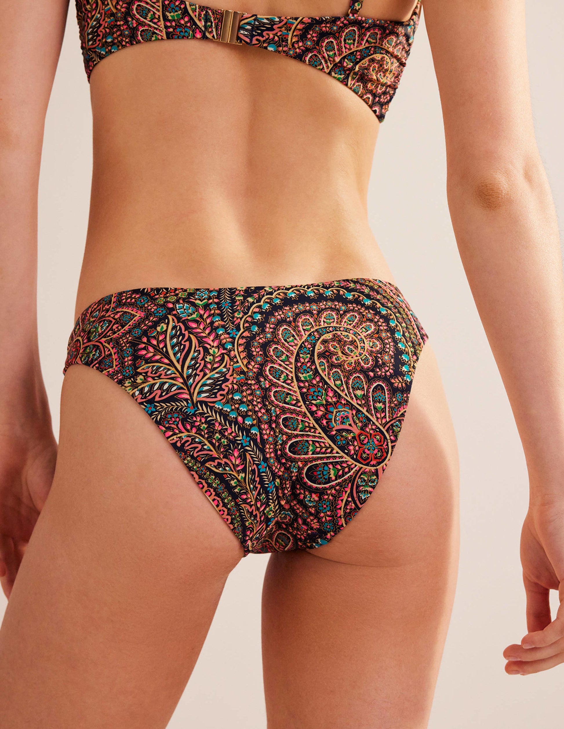 Curved-Top Bikini Bottoms-Light Navy, Palace-3