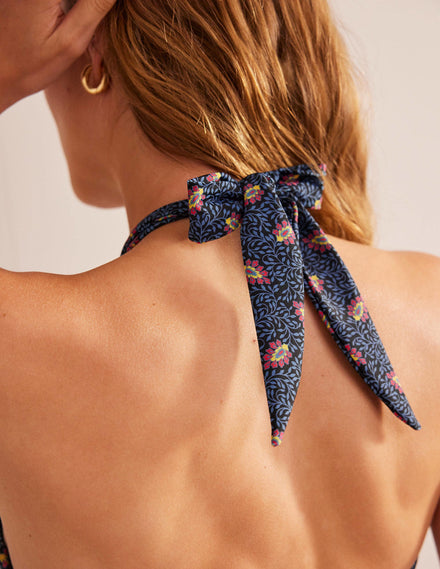 Scarf Bandeau Bikini Top-Nero, Celosia Bud