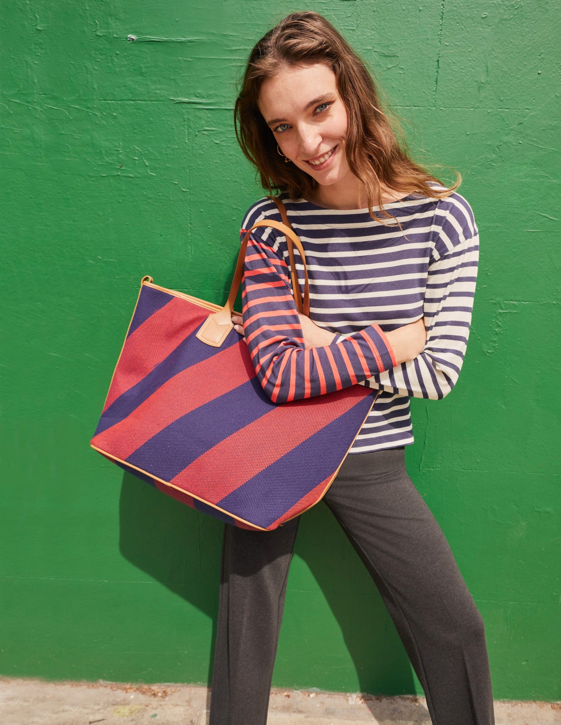 Westbourne Ponte Trousers-Charcoal Marl-5