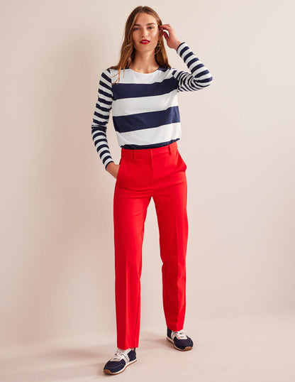 Bea Long Sleeve Breton-French Navy and Ivory-5