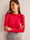 Supersoft Frill Detail Top-Salsa
