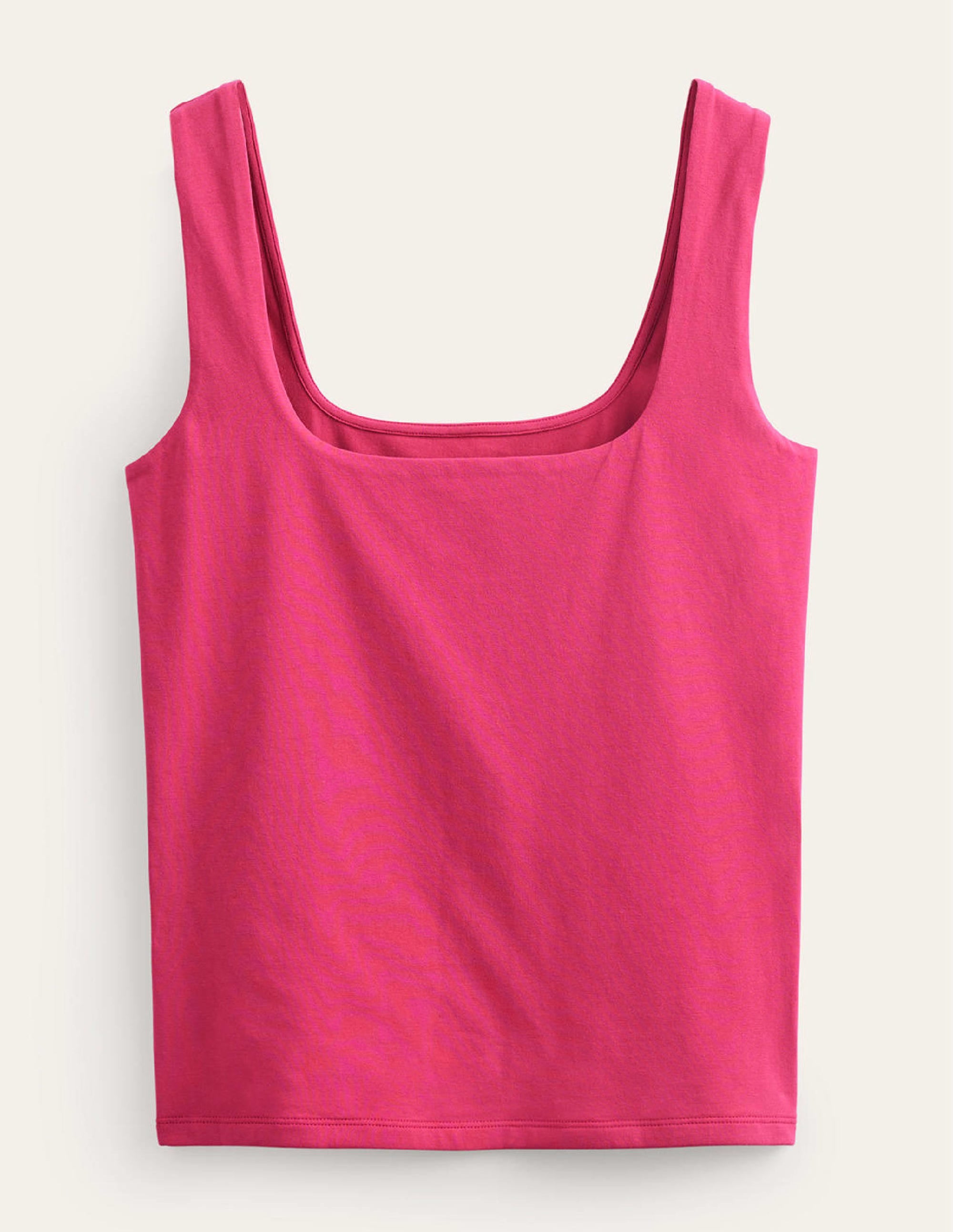 Double Layer Square Neck Vest-Warm Cranberry - Image 5