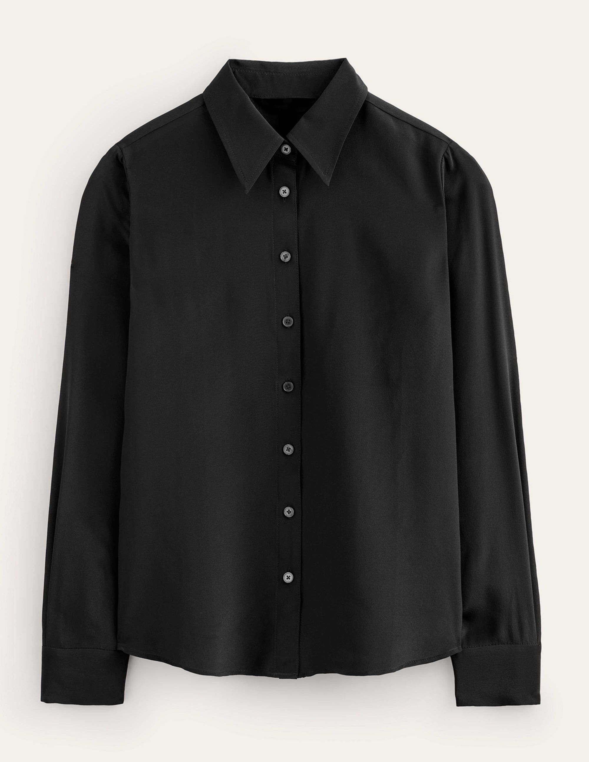 Sienna Silk Shirt-Black - Image 5