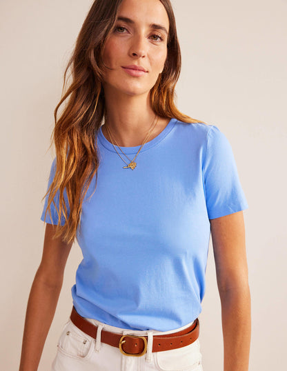Pure Cotton Crew T-shirt-Marina