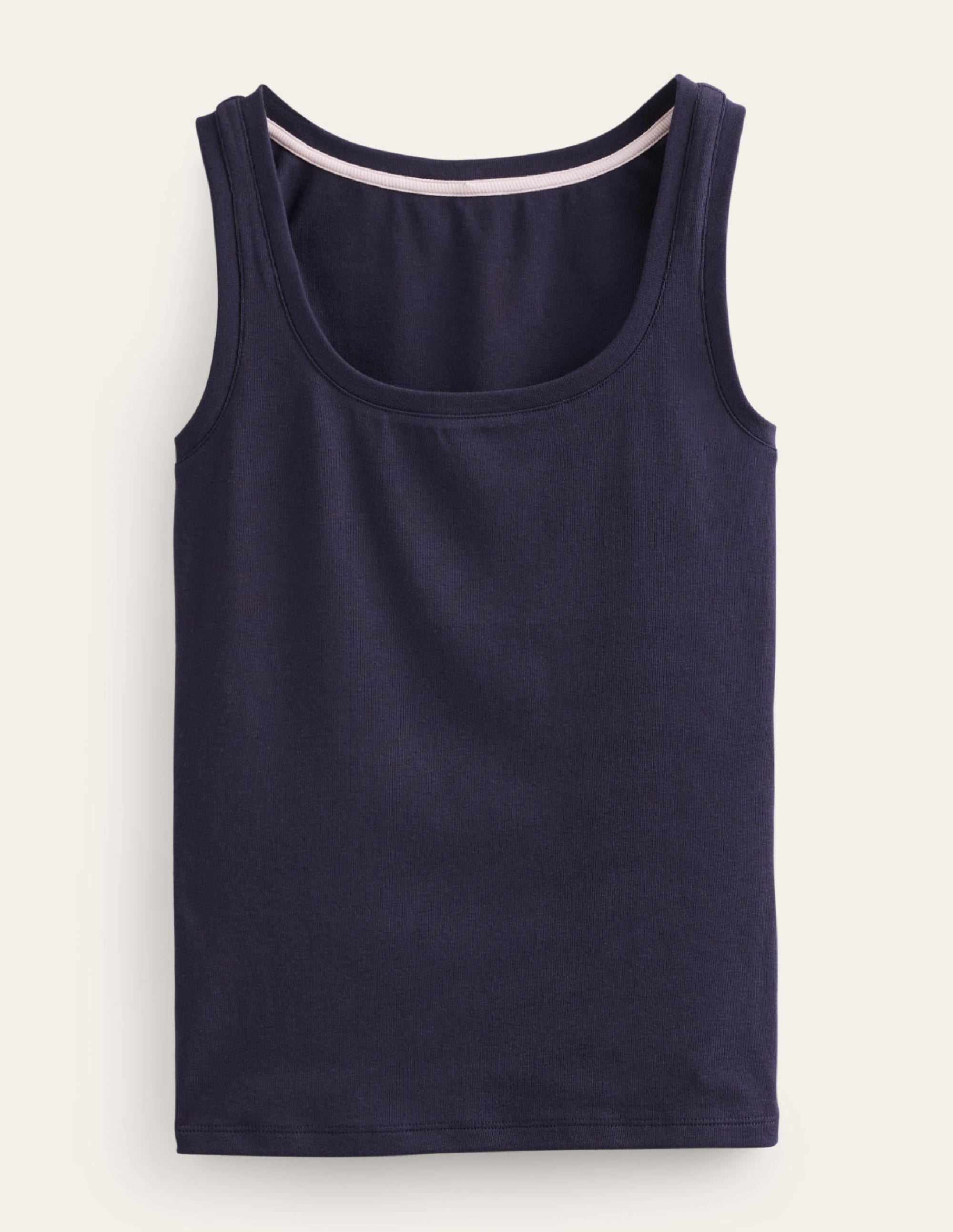 Essential Scoop-Neck Vest-Navy - Image 5