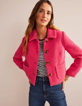 Rye Cropped Jacket-Teaberry
