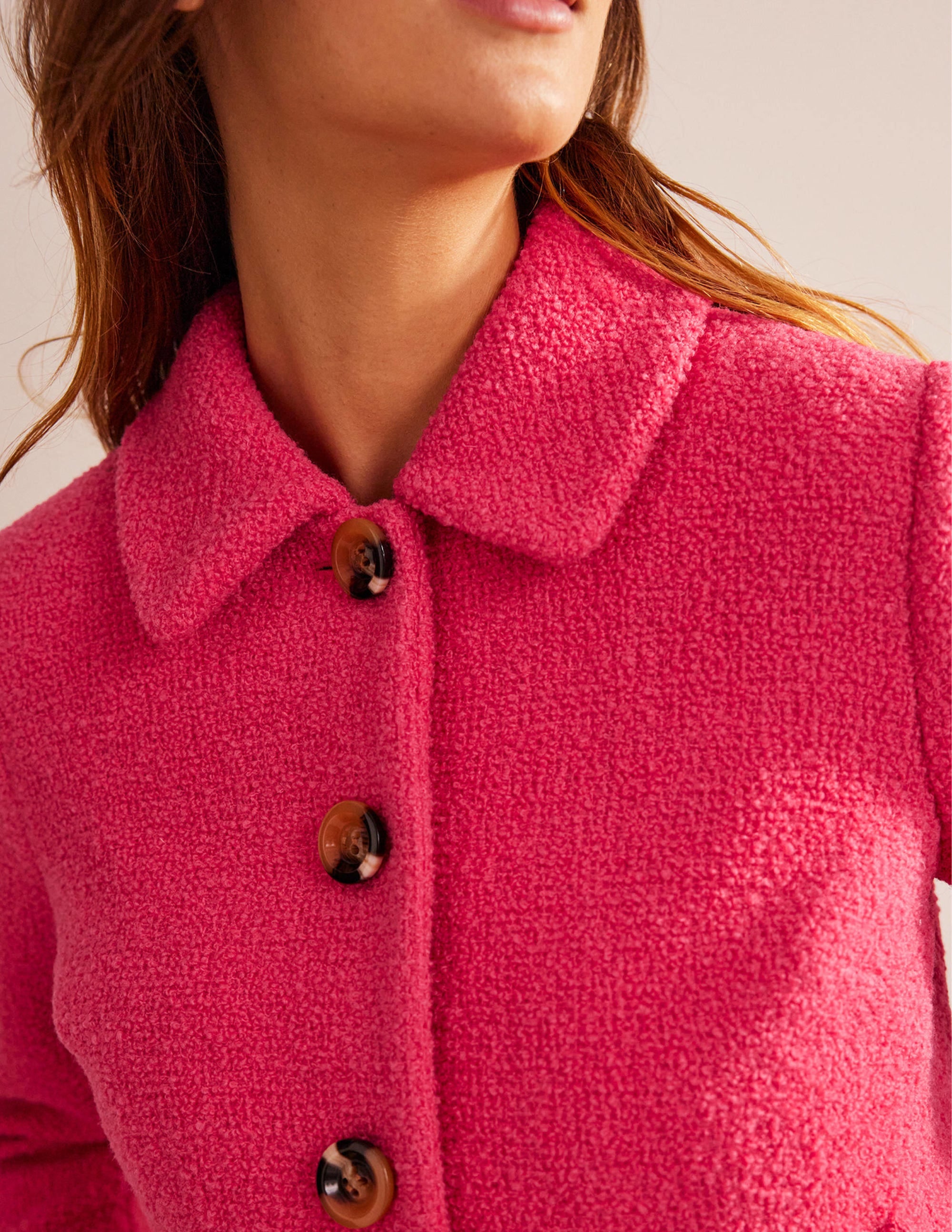 Rye Cropped Jacket-Teaberry - Image 2